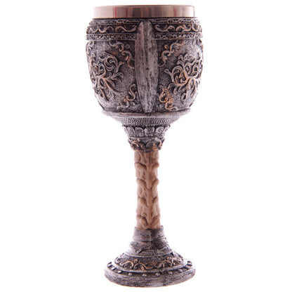 Skull Warrior Gothic goblet