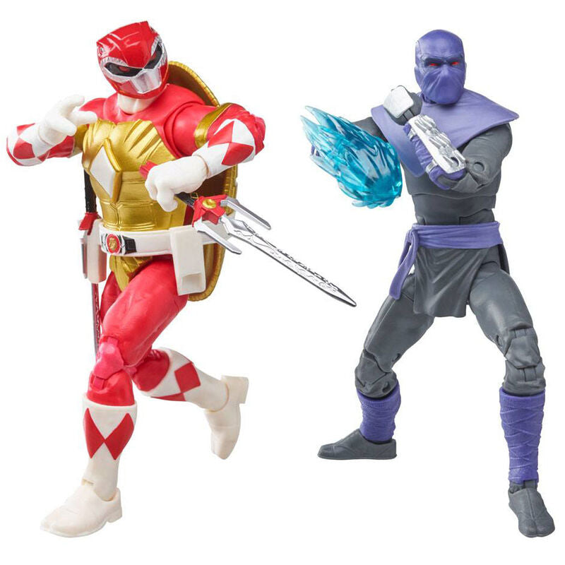 Power Rangers Ninja turtles Raphael + Foot Soldier Tommy pack figure 15cm