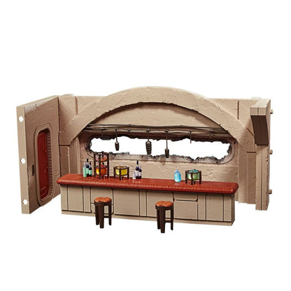 Star Wars Mandalorian Nevarro Cantina + Imperial Death Trooper figure set