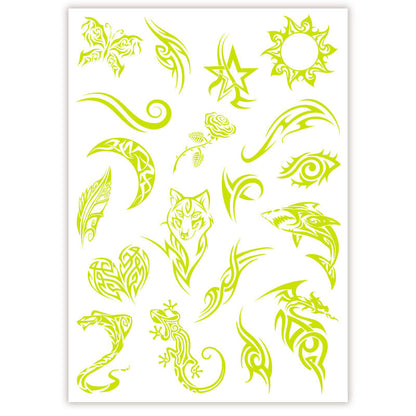 Crazy Chic Glow in the dark tattoos