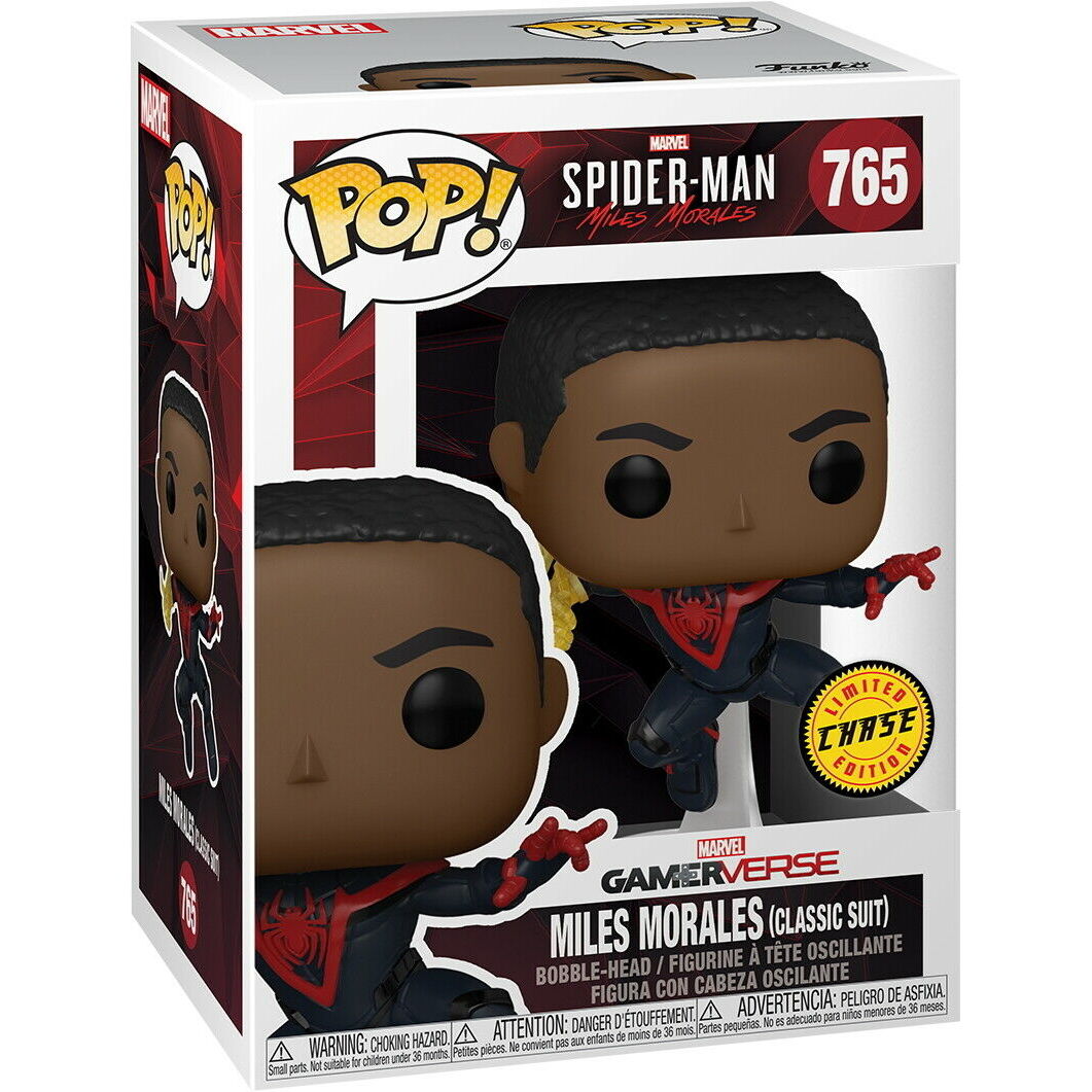 POP figure Spiderman Miles Morales Classic Suit Chase 765