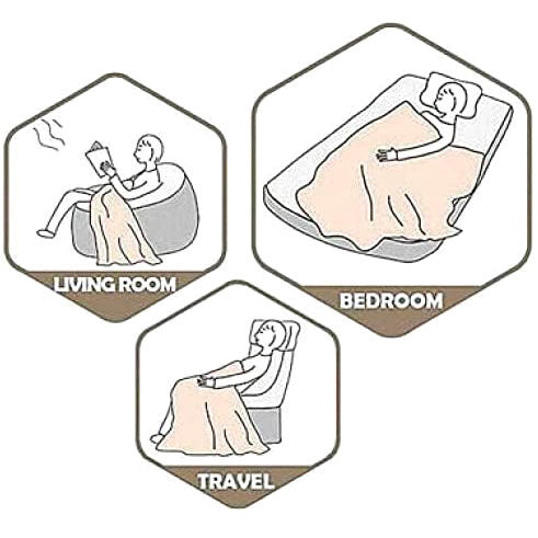 One Piece coral sherpa blanket