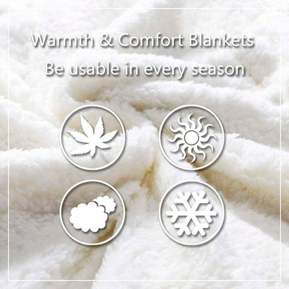 One Piece coral sherpa blanket