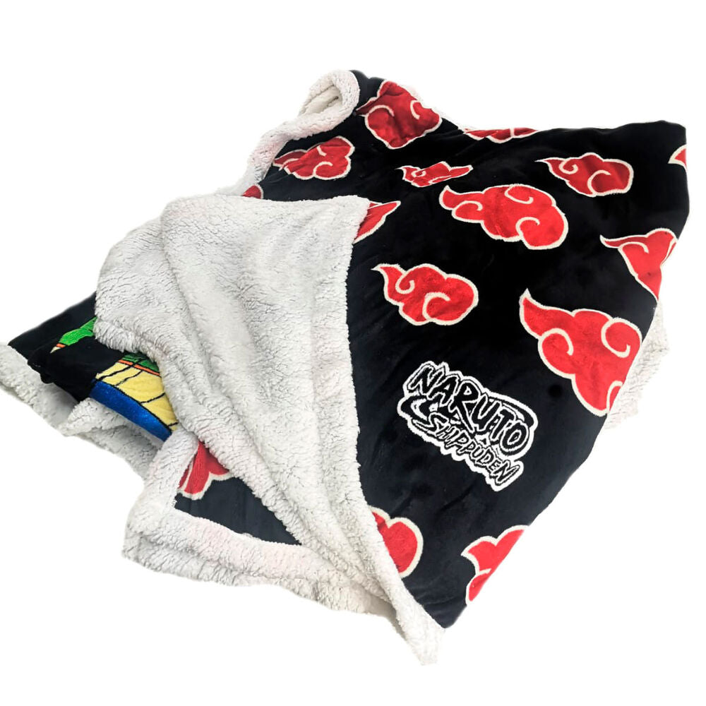 One Piece coral sherpa blanket