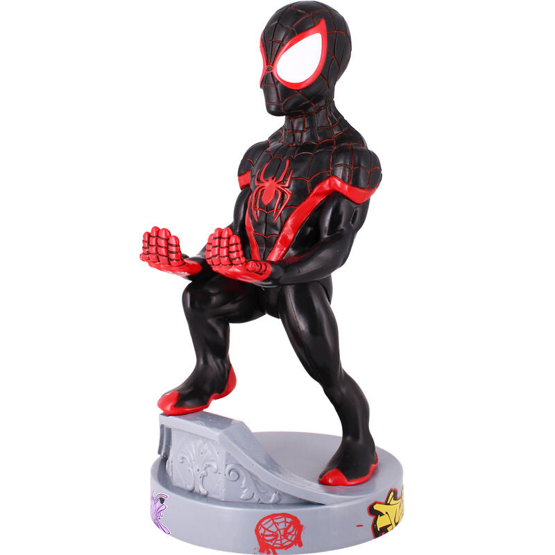 Marvel Spiderman Miles Morales figure clamping bracket Cable guy 21cm