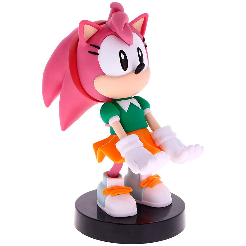 Sonic Amy Rose figure clamping bracket Cable guy 20cm
