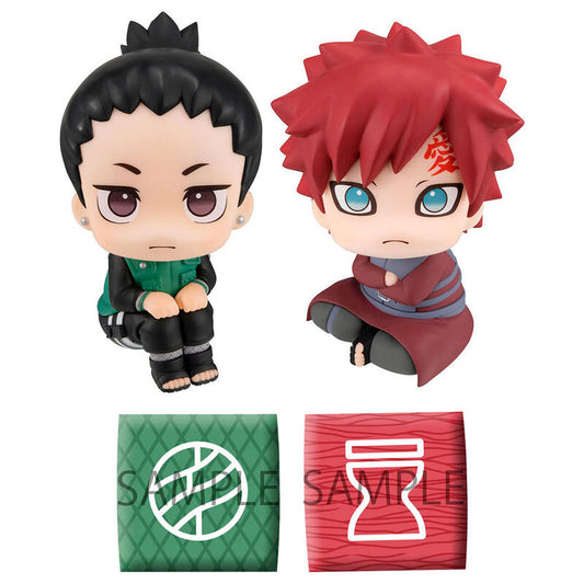 Pack 2 Figures Naruto Shippudem Look up Shikamaru Nara and Gaara 11cm