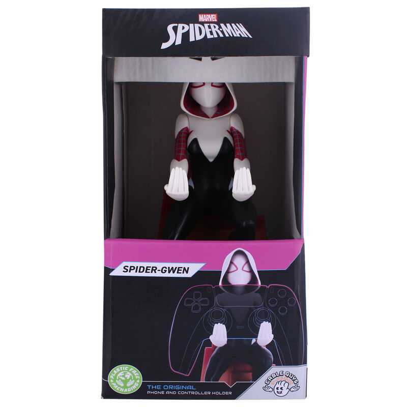 Marvel Spiderman Spider Gwen figure clamping bracket Cable guy 20cm