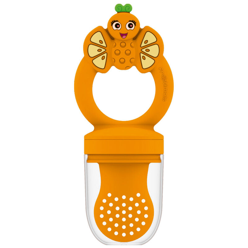 Frootimals Orangiefly silicone fruit teether