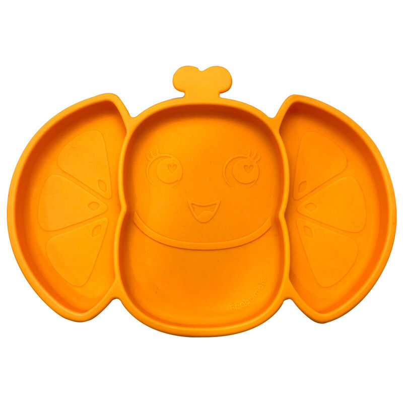 Frootimals Orangiefly anti-slip silicone plate