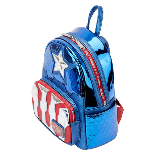 Loungefly Marvel Captain America metallic backpack 26cm