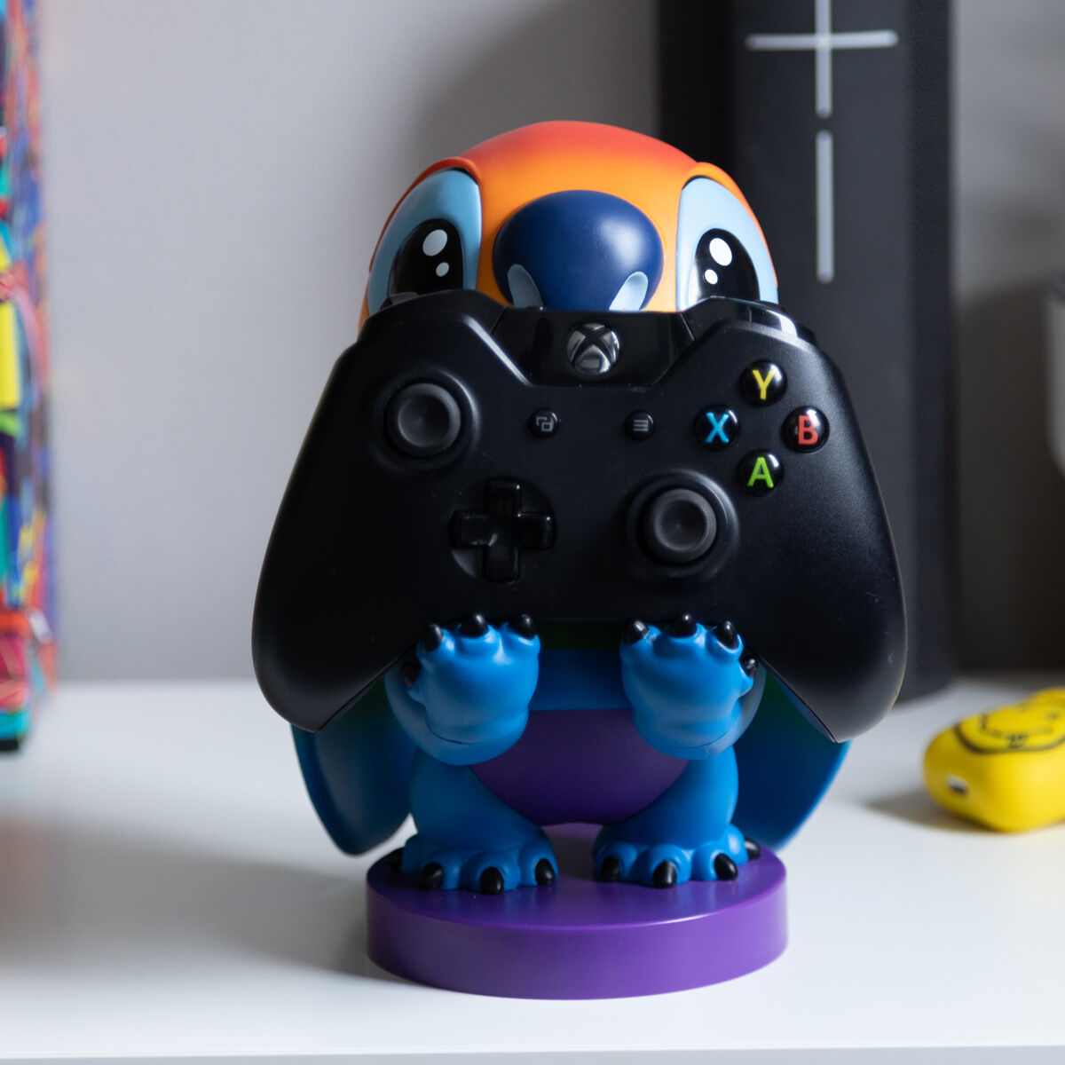 Disney Stitch Rainbow figure clamping bracket Cable guy 20cm