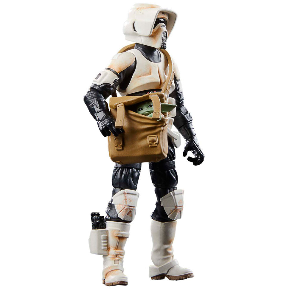 Star Wars the Mandalorian Speeder Bike Scout Trooper & Grogu figure 9cm