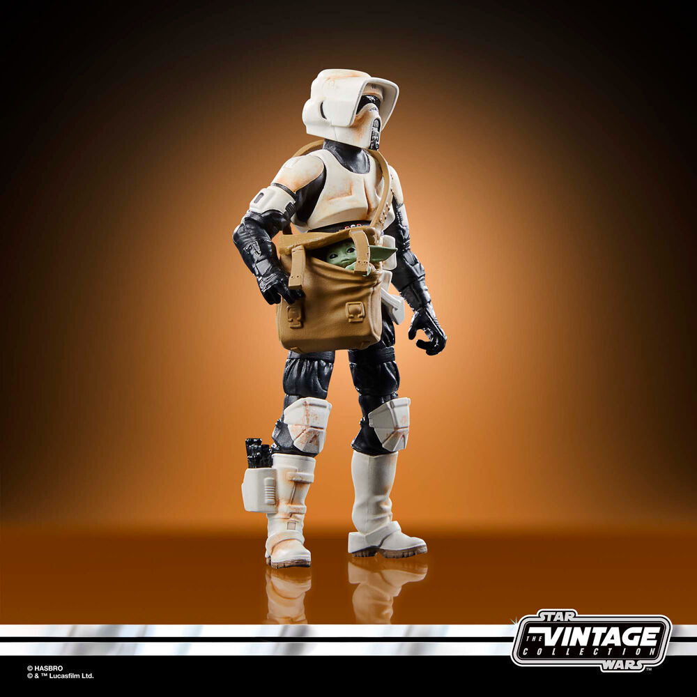 Star Wars the Mandalorian Speeder Bike Scout Trooper & Grogu figure 9cm