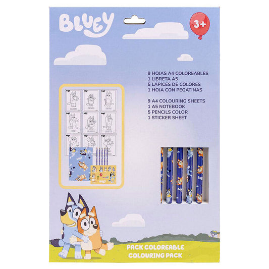 Bluey Colouring stationery set