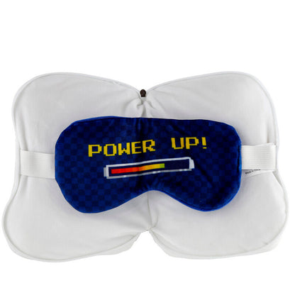 Relaxeazzz Game Over travel pillow eye mask