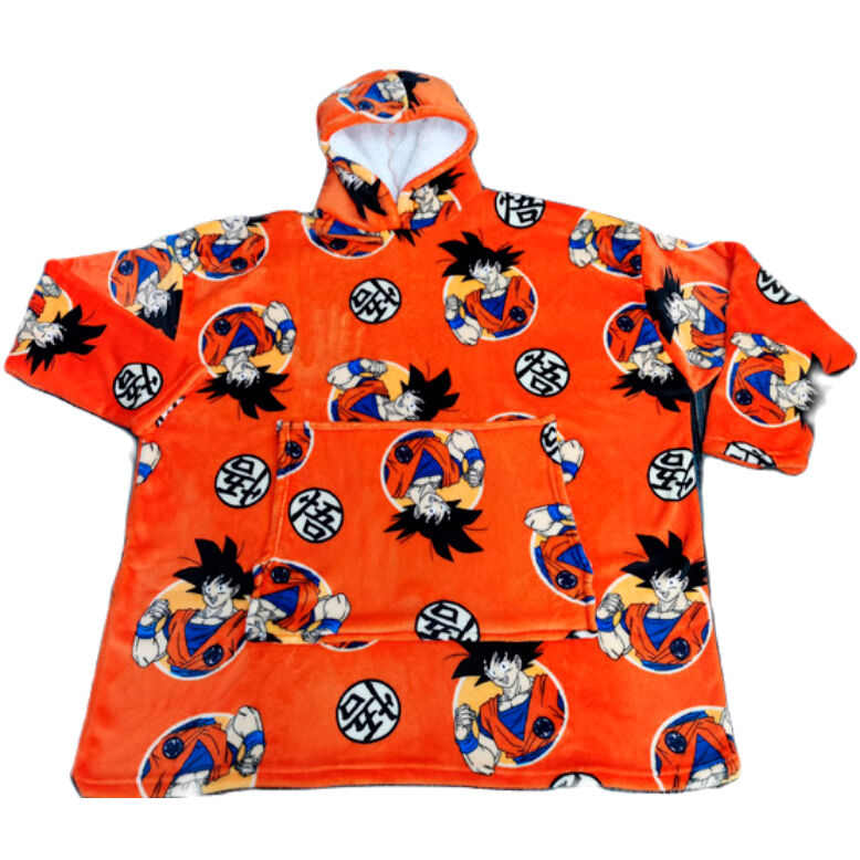 Dragon Ball oversize sweatshirt coat adult coral