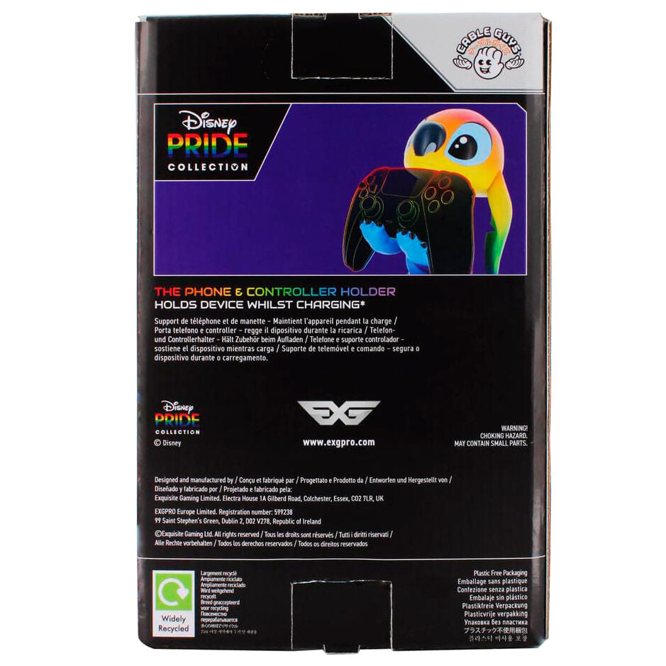 Disney Stitch Rainbow figure clamping bracket Cable guy 20cm