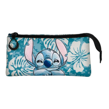 Disney Stitch Aloha triple pencil case