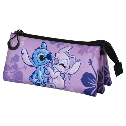 Disney Stitch Stitch & Angel triple pencil case