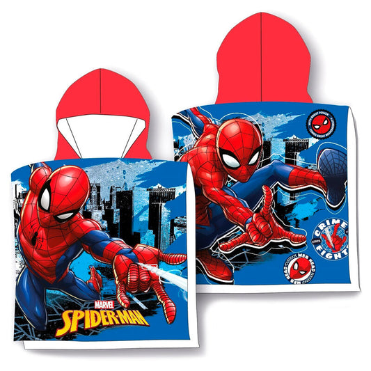 Marvel Spiderman microfibre poncho towel 1