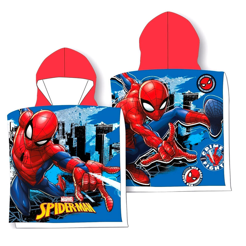 Marvel Spiderman cotton poncho towel 1
