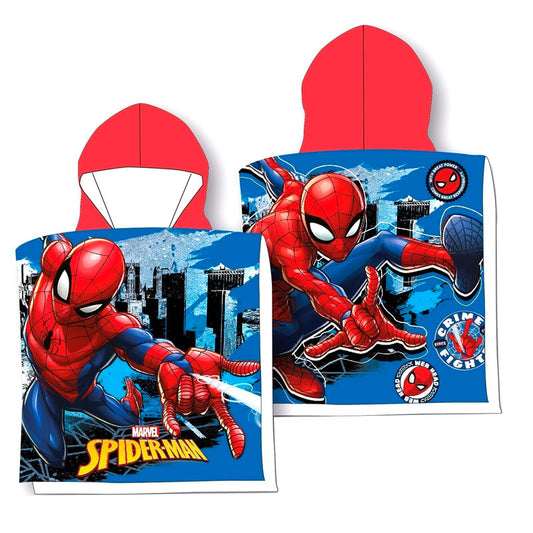 Marvel Spiderman cotton poncho towel 1