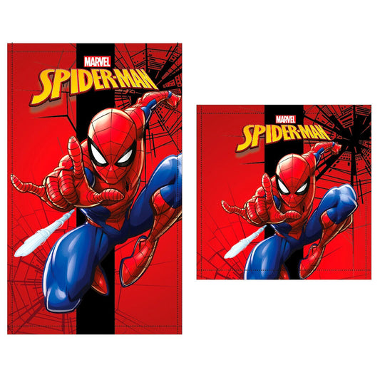 Marvel Spiderman set 2 cotton bath towels 1