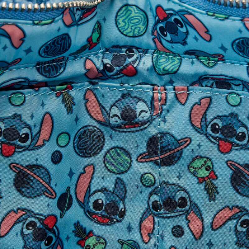 Loungefly Disney Stitch plush tote bag with coin bag