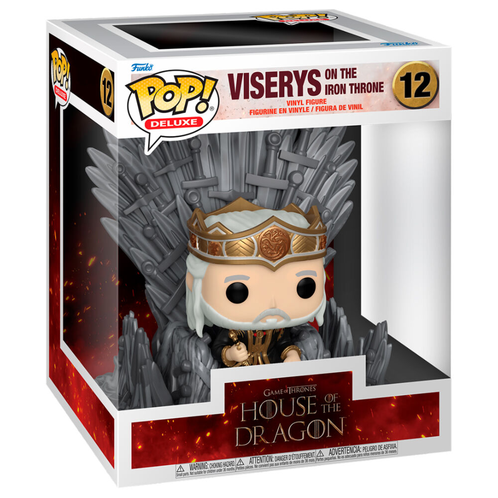 POP figure Deluxe House of the Dragon Viserys on the Iron Throne 12