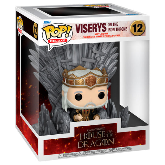 POP figure Deluxe House of the Dragon Viserys on the Iron Throne 12