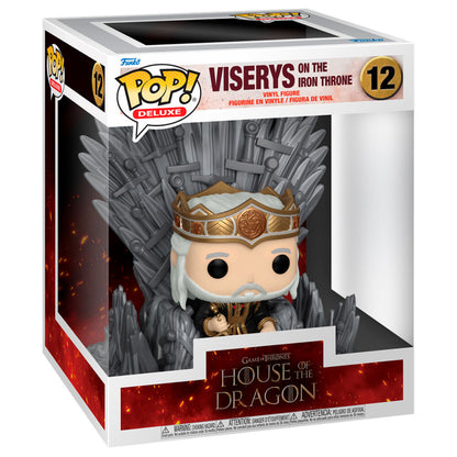 POP figure Deluxe House of the Dragon Viserys on the Iron Throne