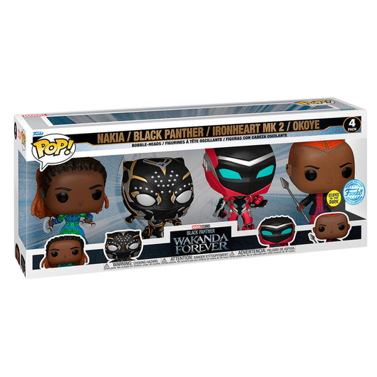 POP pack 4 figures Marvel Black Panther Wakanda Forever Exclusive 1