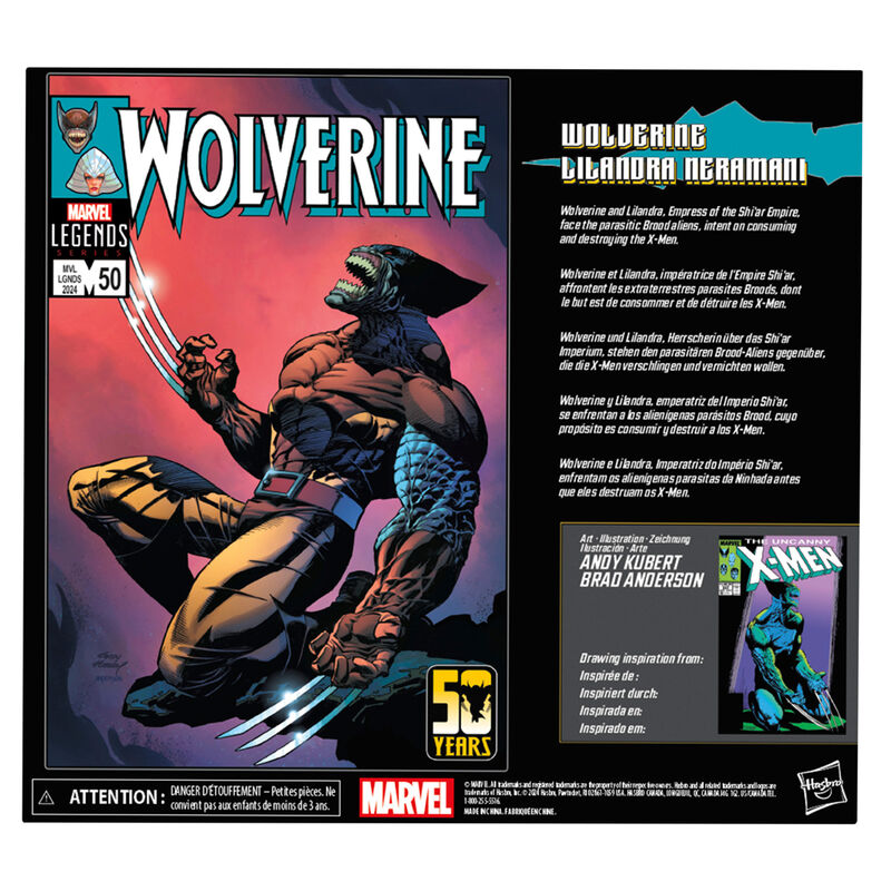Marvel Legends Series Wolverine & Lilandra Neramani pack figures 15cm