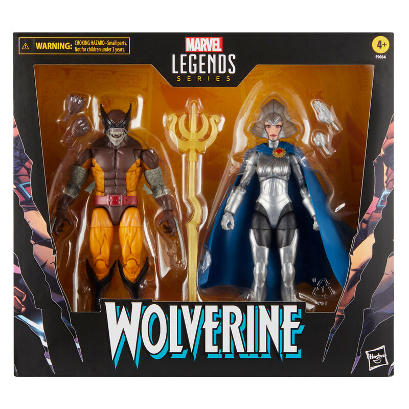 Marvel Legends Series Wolverine & Lilandra Neramani pack figures 15cm