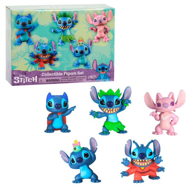 Disney Stitch pack 5 figures 7cm