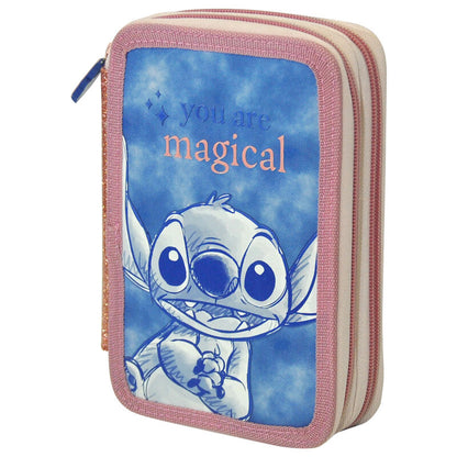 Disney Stitch triple pencil case