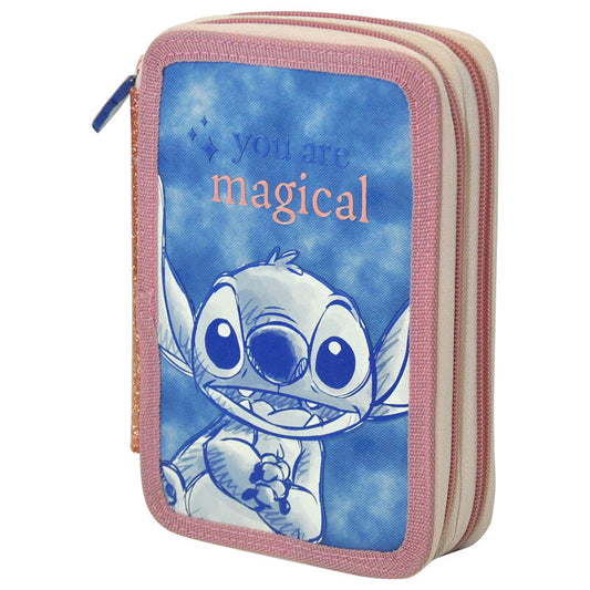 Disney Stitch triple pencil case