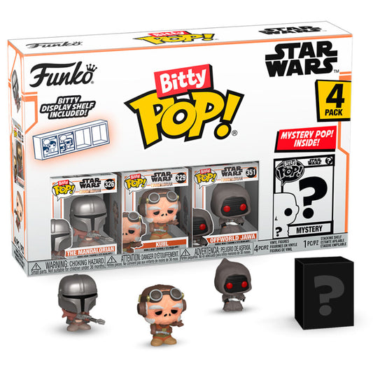 Blister 4 figures Bitty POP Star Wars Mandalorian - Mandalorian
