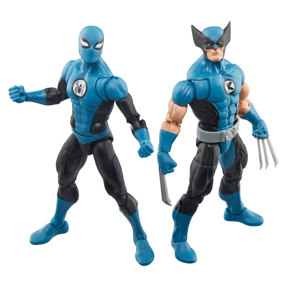 Marvel Fantastic four Wolverine Spiderman pack 2 figures 15cm