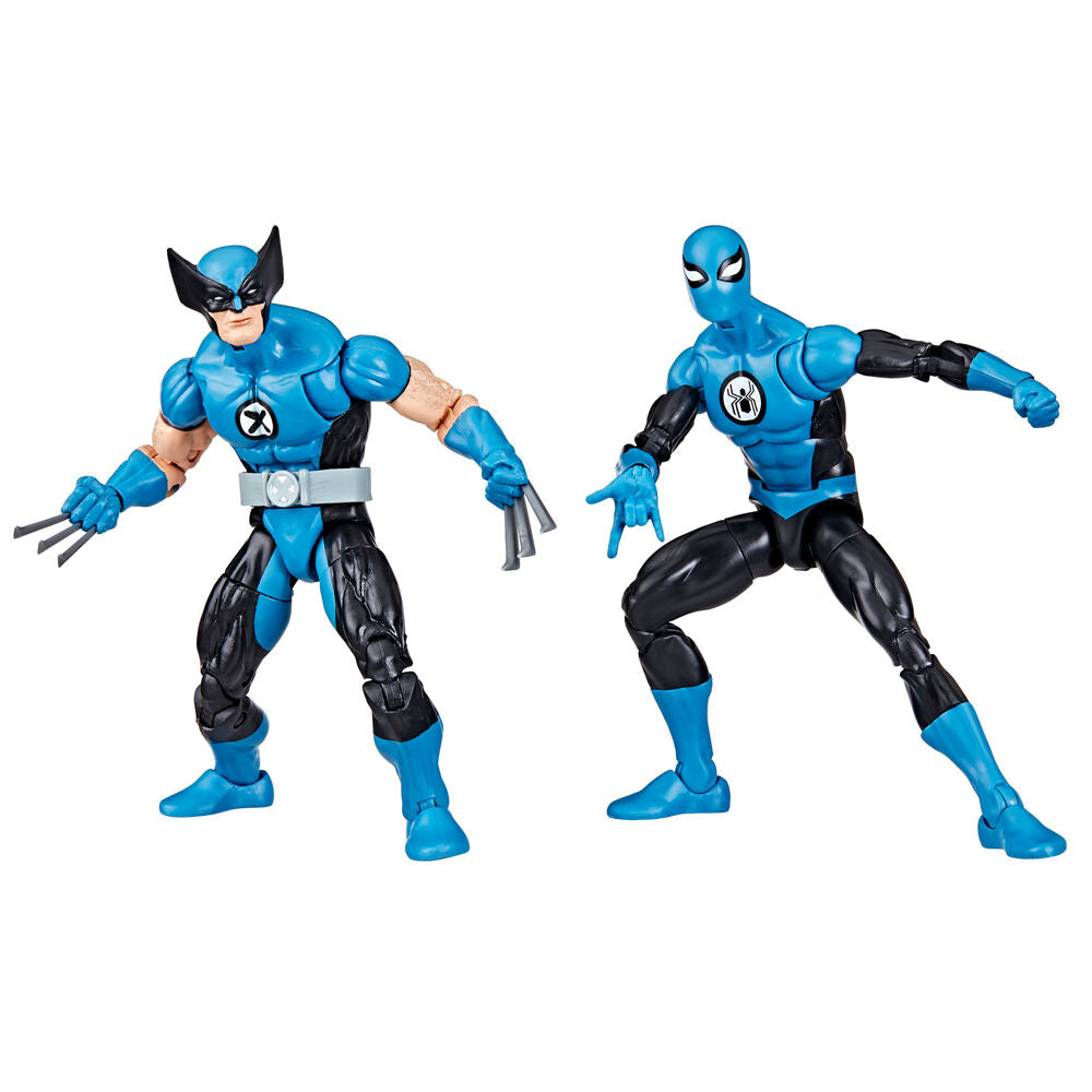 Marvel Fantastic four Wolverine Spiderman pack 2 figures 15cm
