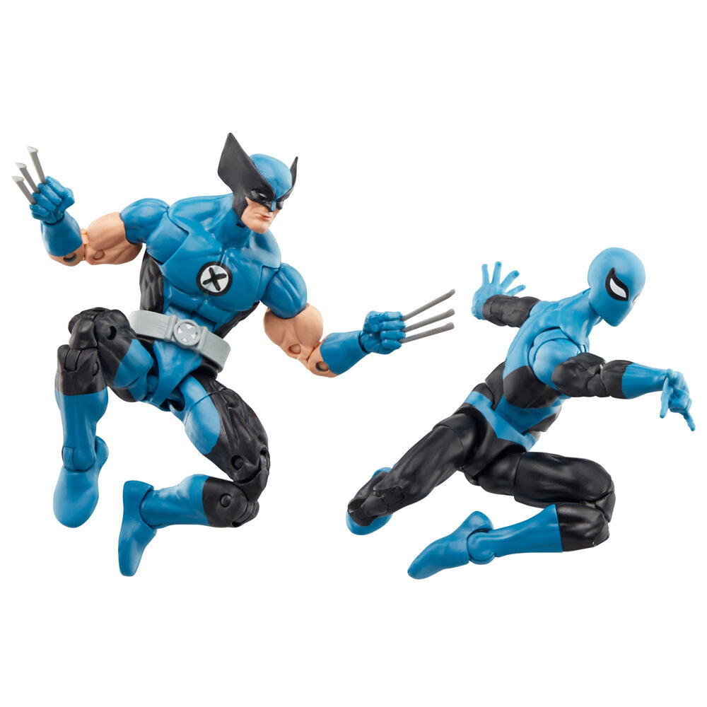 Marvel Fantastic four Wolverine Spiderman pack 2 figures 15cm