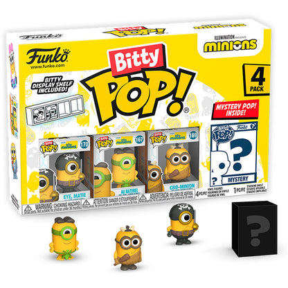 Blister 4 figures Bitty POP Minions