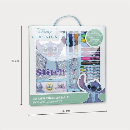 Disney Stitch colouring stationery set