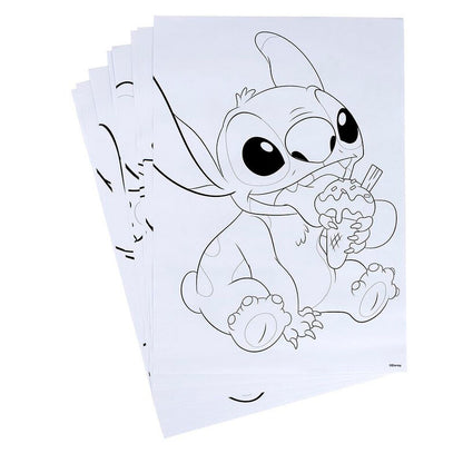 Disney Stitch colouring stationery set