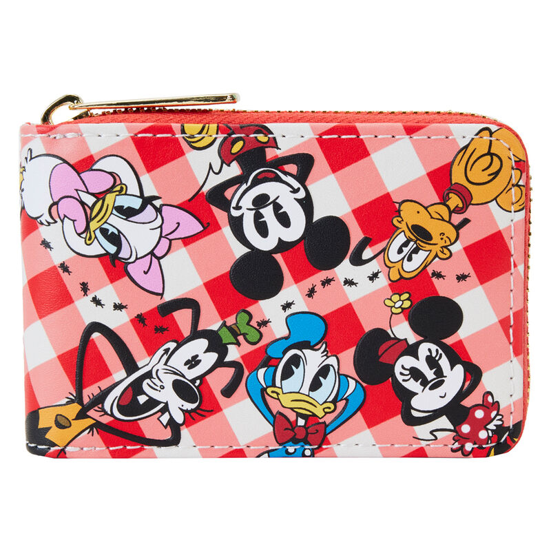 Loungefly Disney Mickey Friends Picnic Blanket accordion wallet