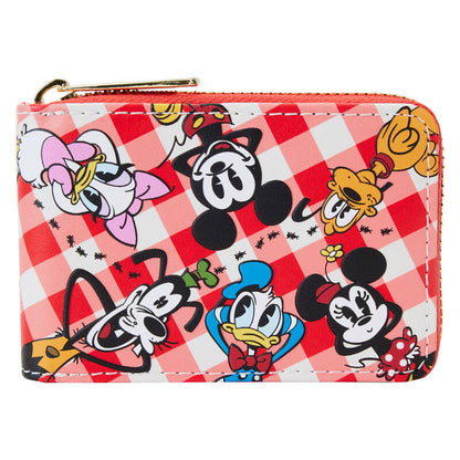 Loungefly Disney Mickey Friends Picnic Blanket accordion wallet