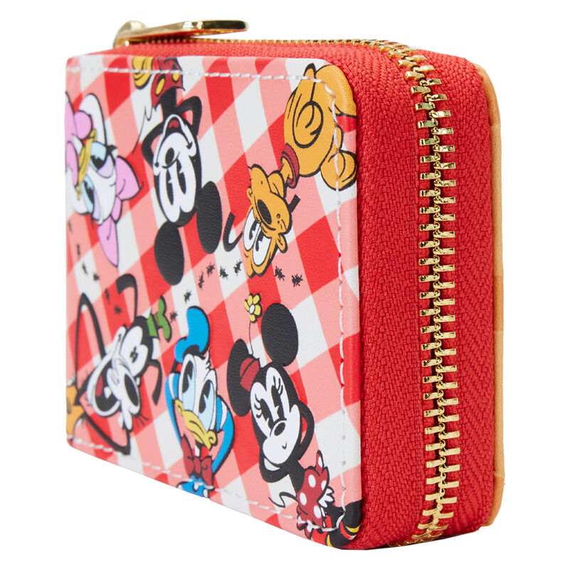 Loungefly Disney Mickey Friends Picnic Blanket accordion wallet
