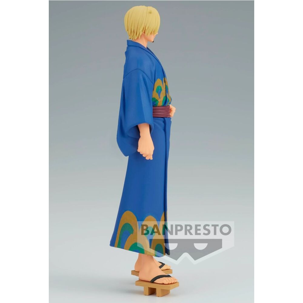 One Piece Grandline Series Wanokuni Yukata Silvers Sanji figure 17cm