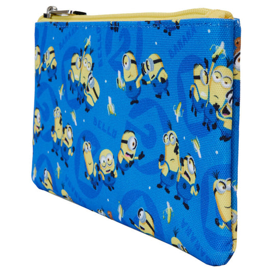 Loungefly Despicable Me Minions nylon zipper wrislet wallet